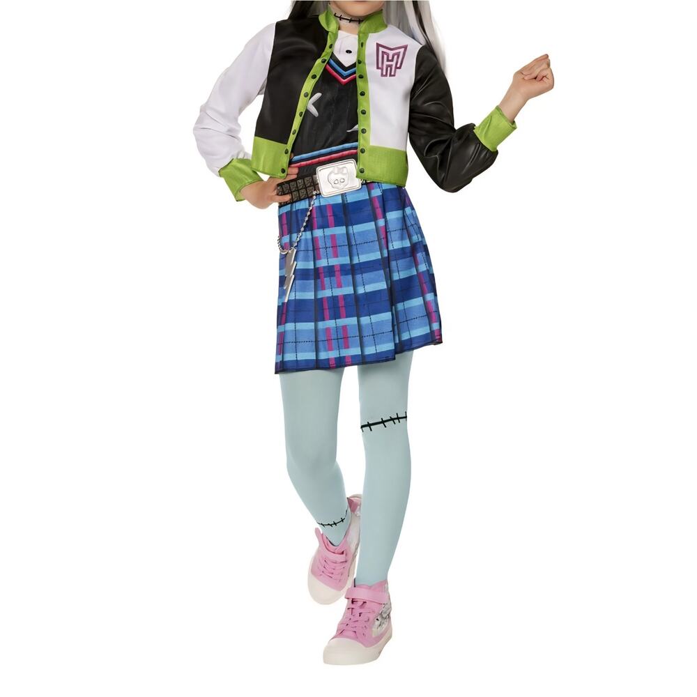 Monster High Frankie Stein Girls size 10/12 Halloween Costume